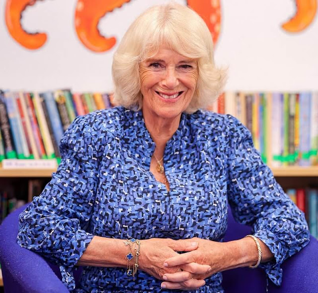 Duchess of Cornwall visited Charlestown School in St. Austell. The Duchess met with children in Silver Stories