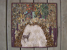 dear leaves art quilt