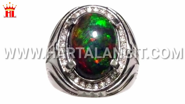 gambar batu kalimaya black opal banten asli