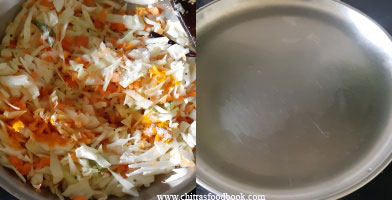 cabbage carrot poriyal