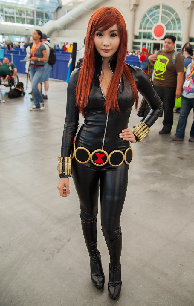 hot and sexy alodia gosiengfiao as black widow cosplay 01
