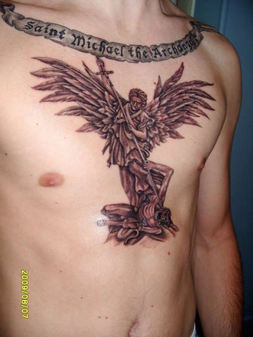 tatoos for men. New Look Angel Tatoos for Men