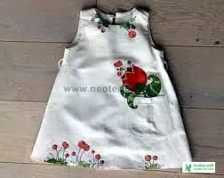 হ্যান্ড পেইন্ট বেবি জামার ডিজাইন - Hand paint baby clothes design - NeotericIT.com - Image no 9