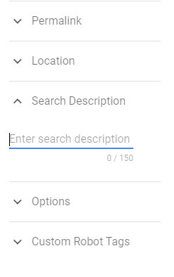 Search description