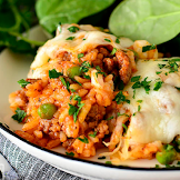 20 Minute Italian Rice Ball Skillet #dinnerrecipe #food