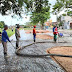 Praça dos Salmos recebe concretagem e obras seguem a todo vapor