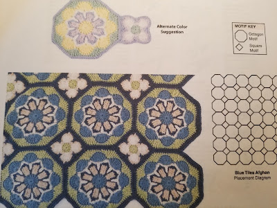 Crochet Blue Tiles Afghan Chart