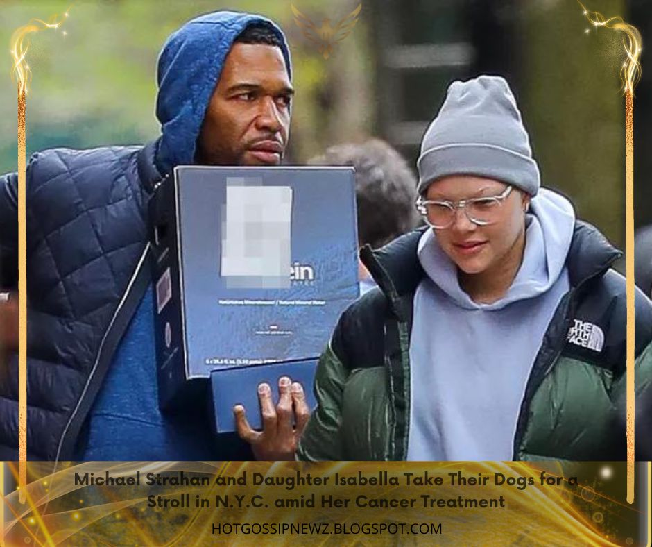 Michael Strahan and Daughter Isabella Take Their Dogs for a Stroll in N.Y.C. amid Her Cancer Treatment