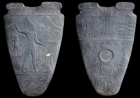 King Narmer stela.