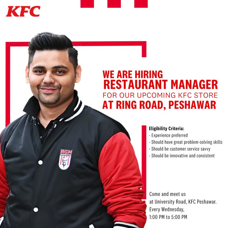 KFC Pakistan Walk in  interview May 2022