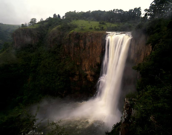 Howick Falls 364ft Height - Natal South Africa...