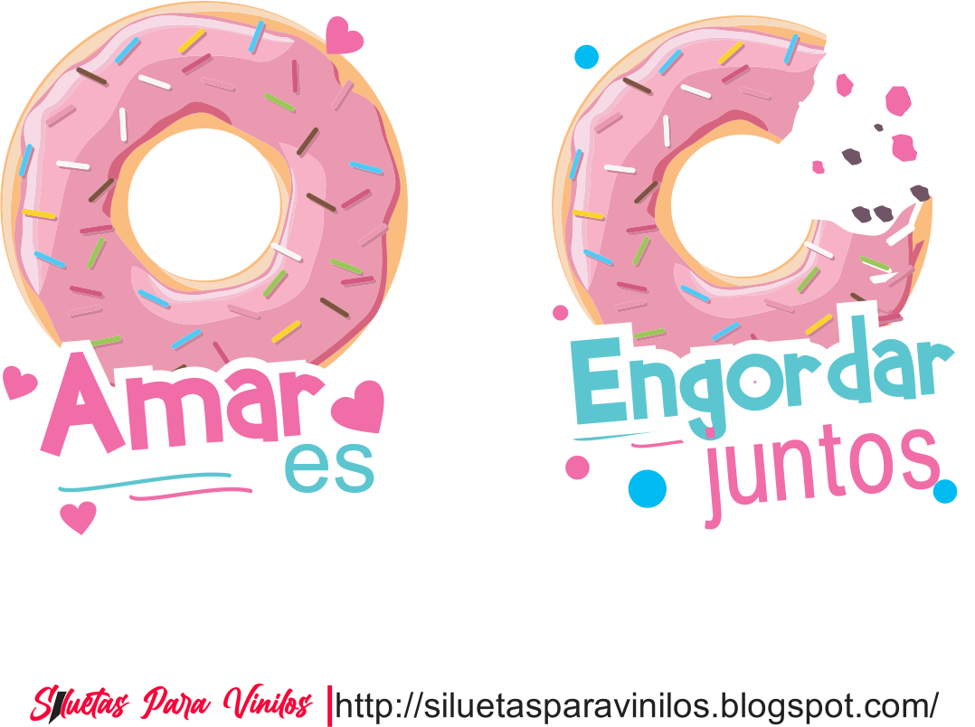 Amar es engordar juntos Free vector