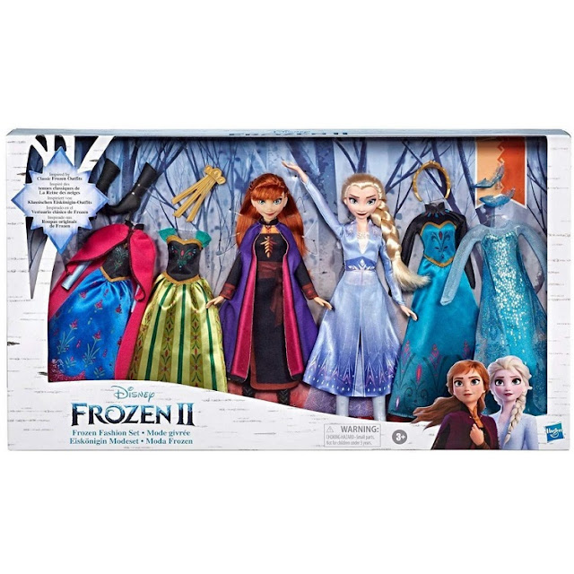 Poupées Disney Frozen 2 : Elsa et Anna en coffret mode givrée.