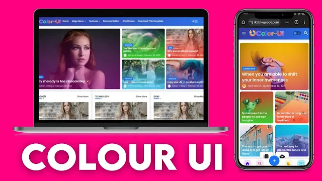 Color UI Blogger Template free download