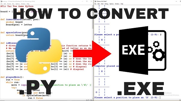 How to convert a .py file to .exe for python?