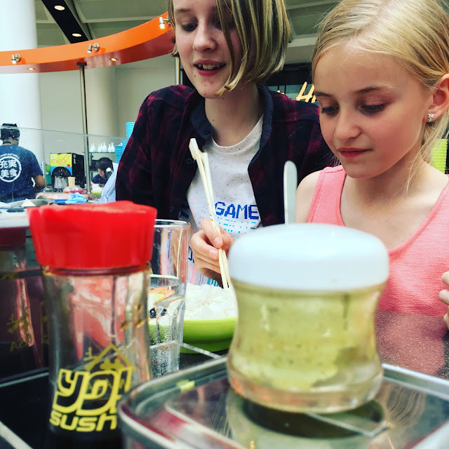 Eating out with family Yo! Sushi review from food blogger madmumof7