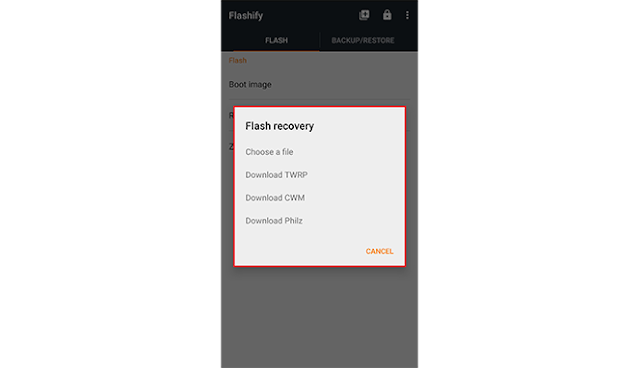 Cara Menggunakan Flashify Di Android Untuk Install TWRP Recovery #3