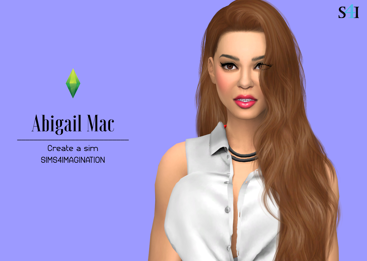 My Sims 4 CAS: Abigail Mac - Imagination Sims 4 CAS