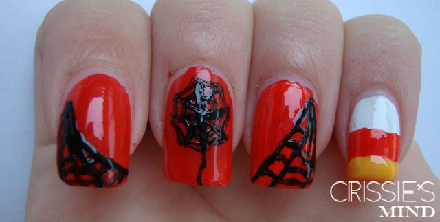 Spider Halloween Nail Art