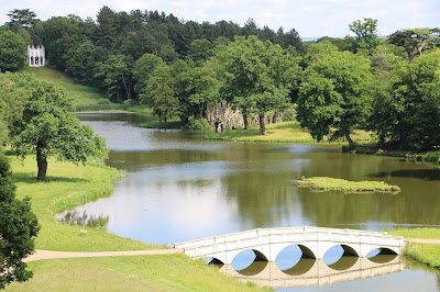 Painshill - view of Gothic temple and five-arch bridge © Andrew Knowles