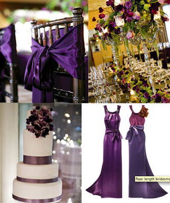 I love pairing purple with champagne or gold for some added sparkle