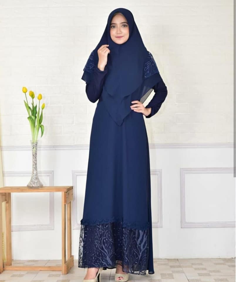  Model  Baju  Gamis Terbaru Yang  Paling Hits Jahitpedia