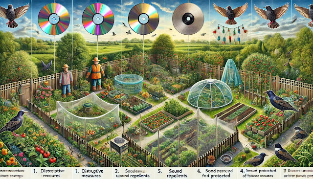 Solutions pour éviter les étourneaux dans le jardin