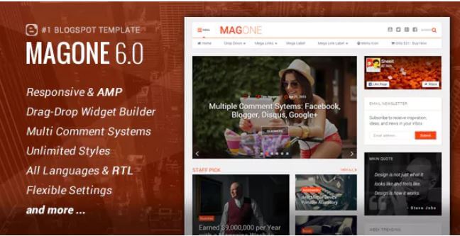 MagOne v6.5.4 - Blogger Template