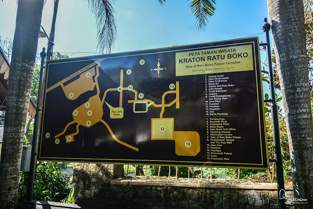 Peta Taman Wisata Kompleks Candi Ratu Boko, Yogyakarta