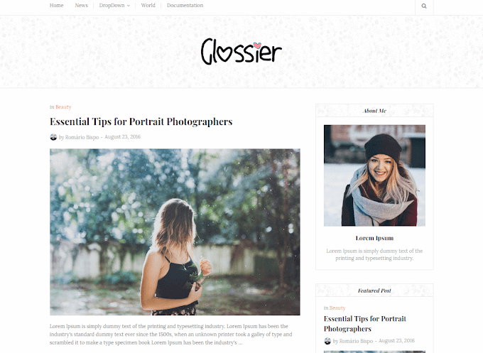 How To Setup Glossier Blogger Template [Way2Themes]