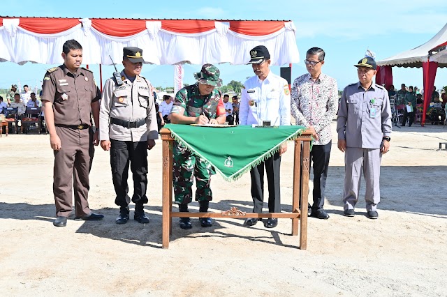 TMMD Sengkuyung Tahap II Desa Karangwuni, Polokarto dibuka Wakil Bupati Sukoharjo. 