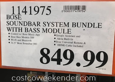 Deal for the Bose Soundbar System Bundle at Costco