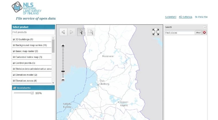 Free Lidar data source - National Land Service of Finland