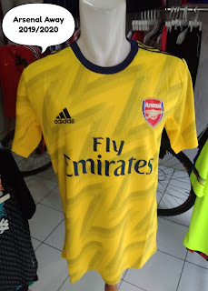 Jual Jersey Arsenal Away 2019/2020 di toko jersey jogja sumacomp, murah berkualitas