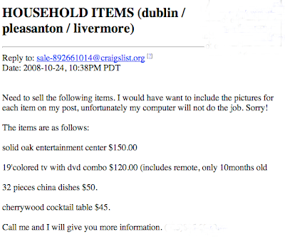 craigslist ad