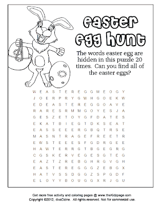 Easter Word Searches Printable 4