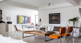 Interior chic con toques en naranja chicanddeco