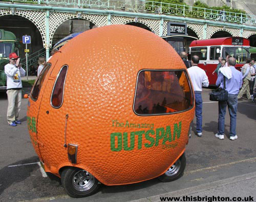 If fact the Outspan Orange car was built on a mini chassis and was limited