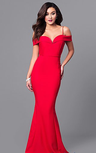 Off-the-Shoulder Sweetheart Long Prom Dress! Fashion Bible 