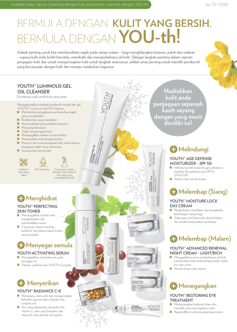 Youth skincare shaklee, testimoni youth skincare shaklee