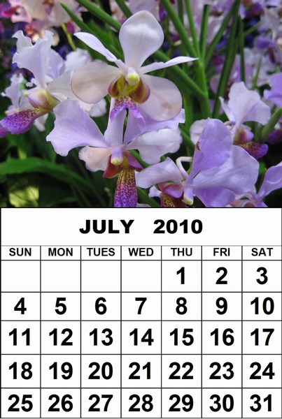 july calendar 2009. word calendar 2009 2010