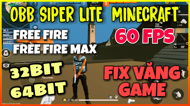 OBB V4.0 MINECRAFT OB30 - HƯỚNG DẪN FIX LAG FREE FIRE THƯỜNG & MAX, FIX LAG OBB 95% ĐỒ HOẠ MINECRAFT