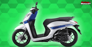 Motor Genio Matic CBS Warna Putih Biru