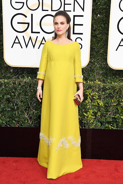 red carpet, golden globes, Natalie Portman