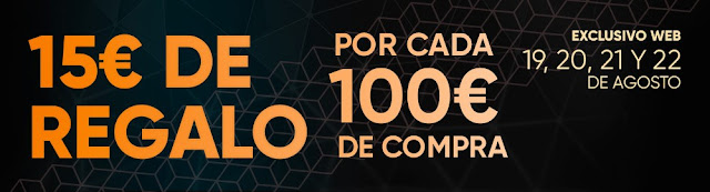 Mejores ofertas 15 € de regalo por cada 100 € de compra de Fnac.es