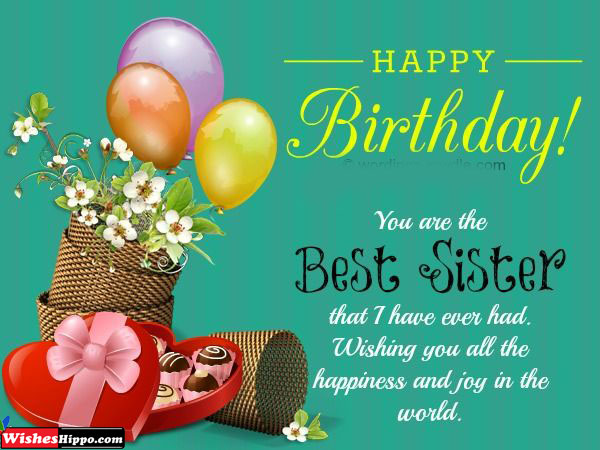 149 Happy Birthday Wishes For Younger Sister In Hindi Image Wisheshippo