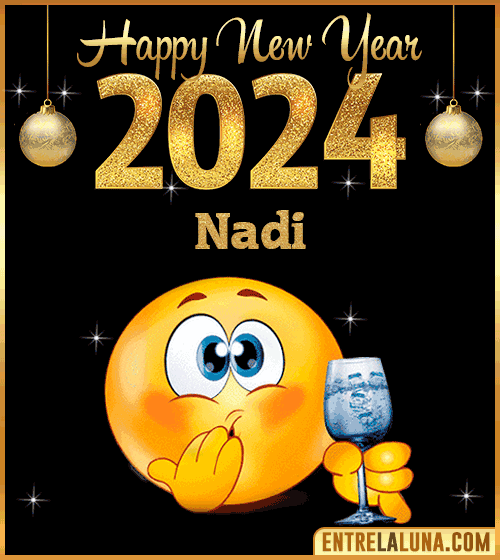 Gif wishes Happy New Year 2024 animated Nadi