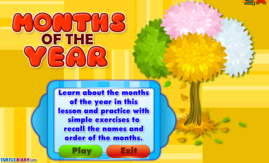 http://www.turtlediary.com/kindergarten-games/math-games/months-of-the-year.html