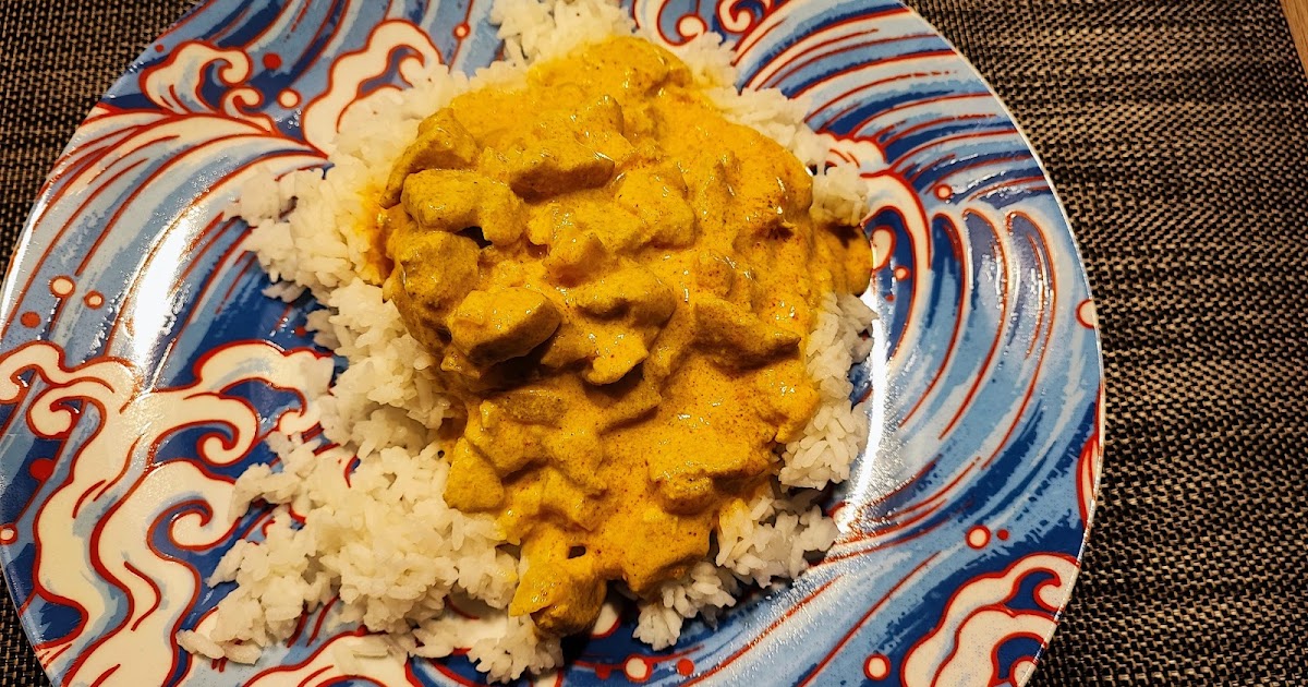 crazy little things: Geschnetzeltes in cremiger Currysauce mit Reis