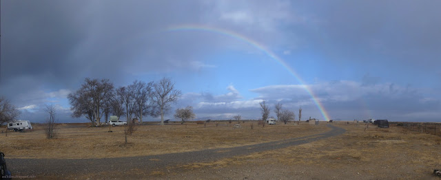 00: the full rainbow over campground